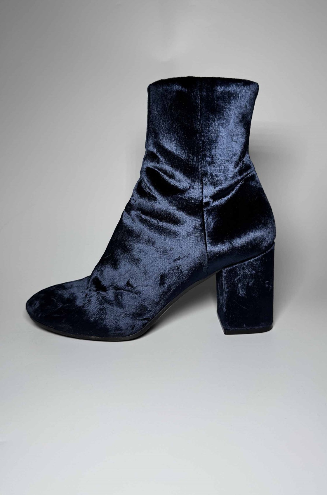 Balenciaga Ville Süet Lacivert Topuklu Bot (37.5)