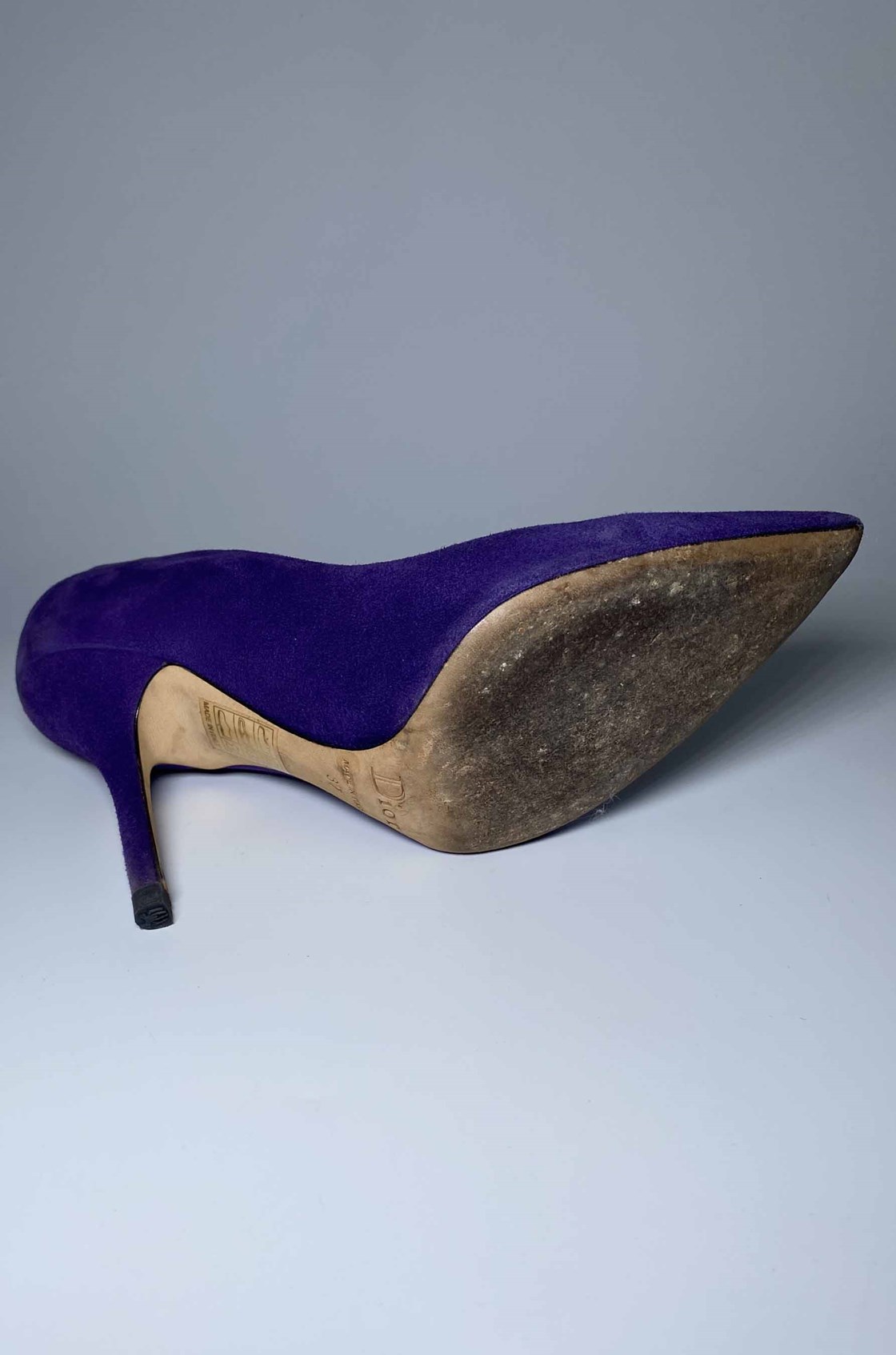 Christian Dior Cherie Mor Süet Topuklu Ayakkabı (37)