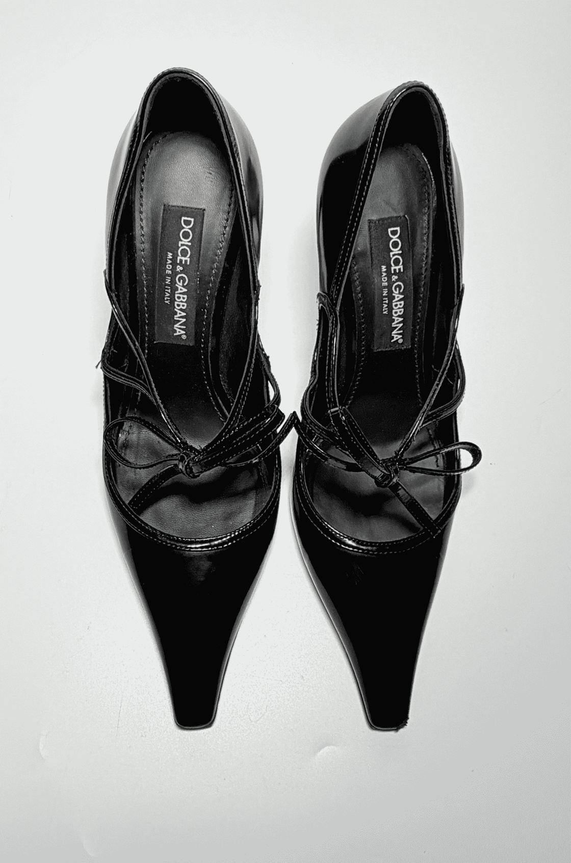 Dolce & Gabbana Mun Fiyonk Detaylı Siyah Topuklu Ayakkabı (39)