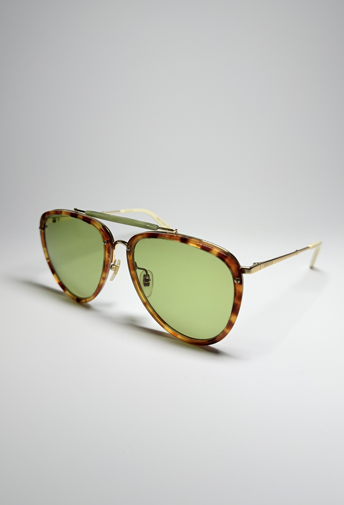 Gucci Yeşil Camlı Desenli Güneş Gözlüğü