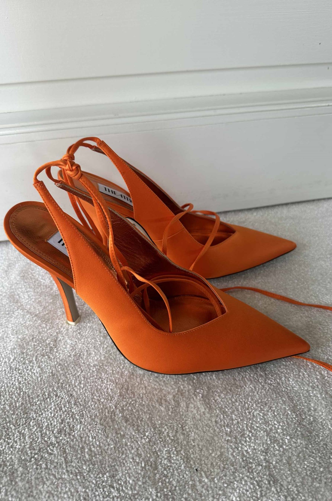 The Attico Bağlamalı Turuncu Topuklu Ayakkabı (39)