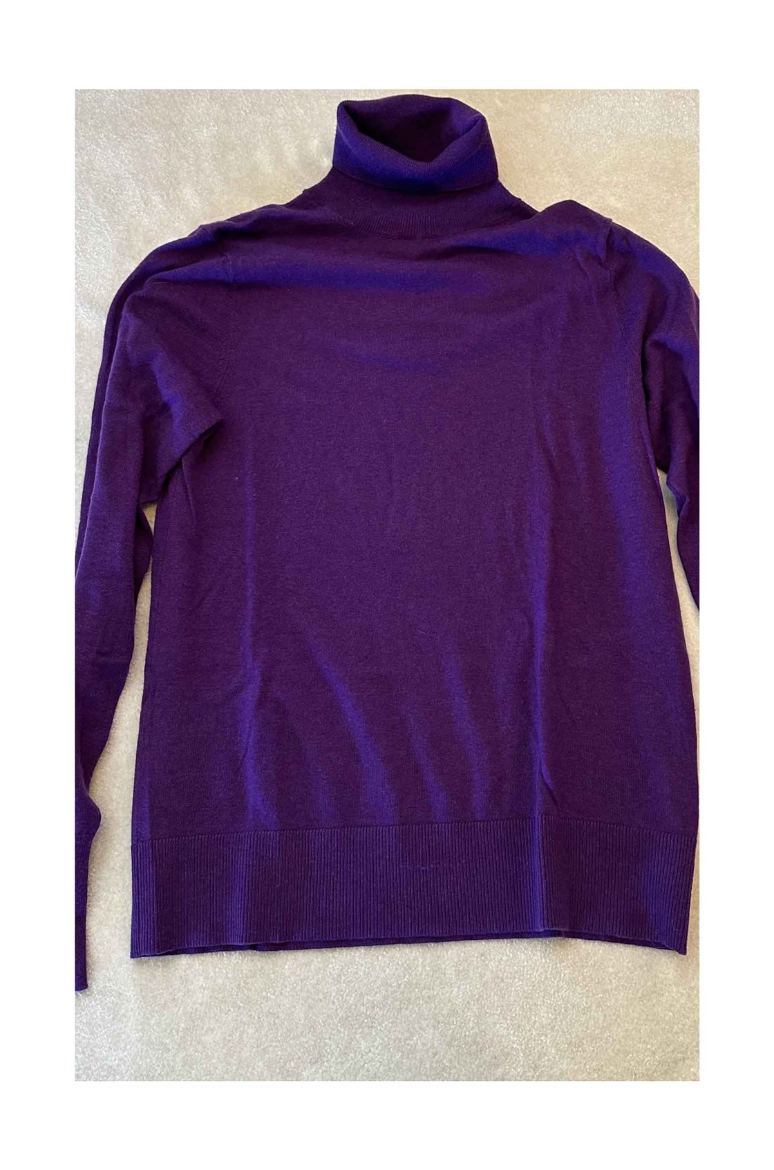 Massimo Dutti Boğazlı Mor Kazak