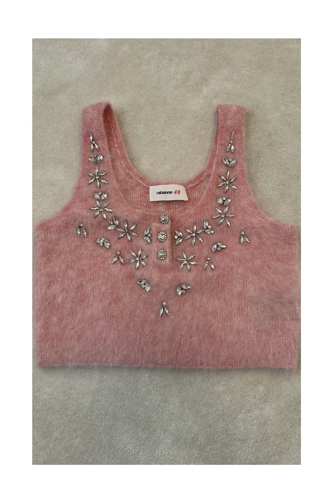 H&M x Rabanne Pembe Triko