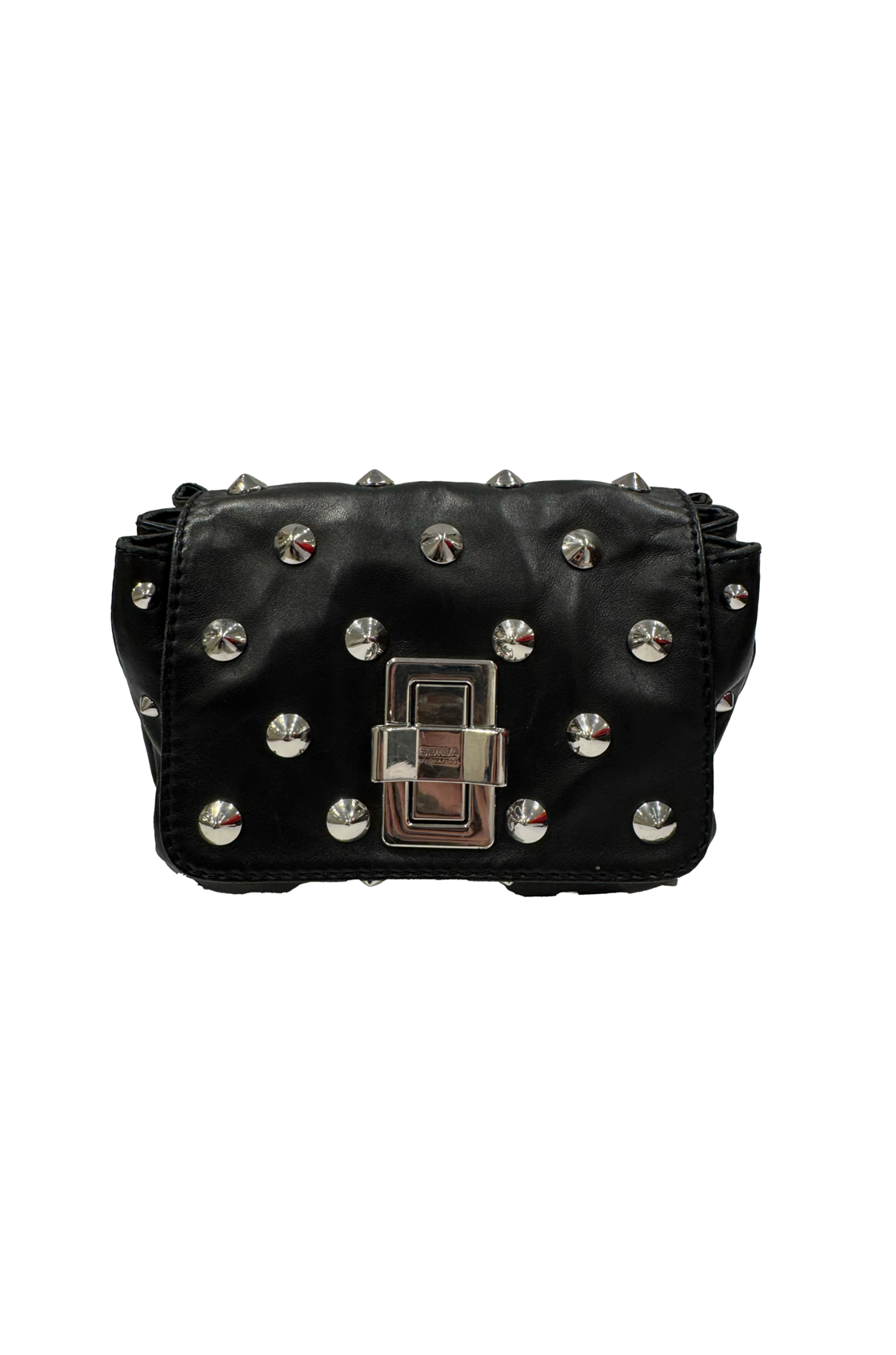 Sonia Rykiel Çapraz Askılı Siyah Mini Çanta