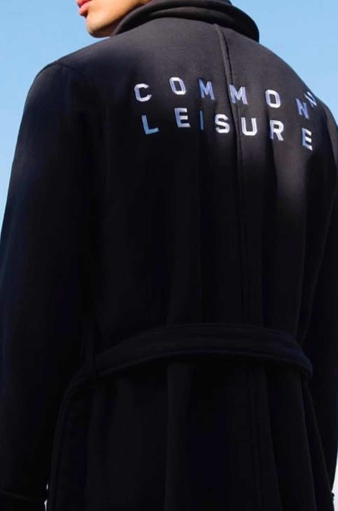 Common Leisure Kuşaklı Lacivert Bornoz