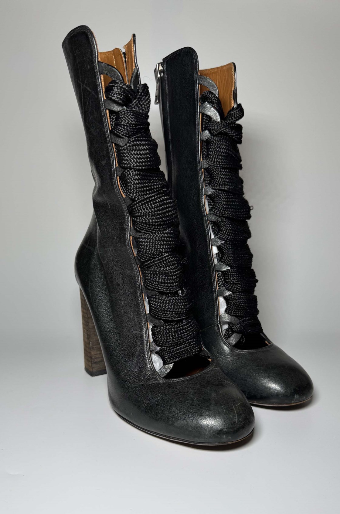 Chloe Bağcıklı Siyah Bot (37,5)