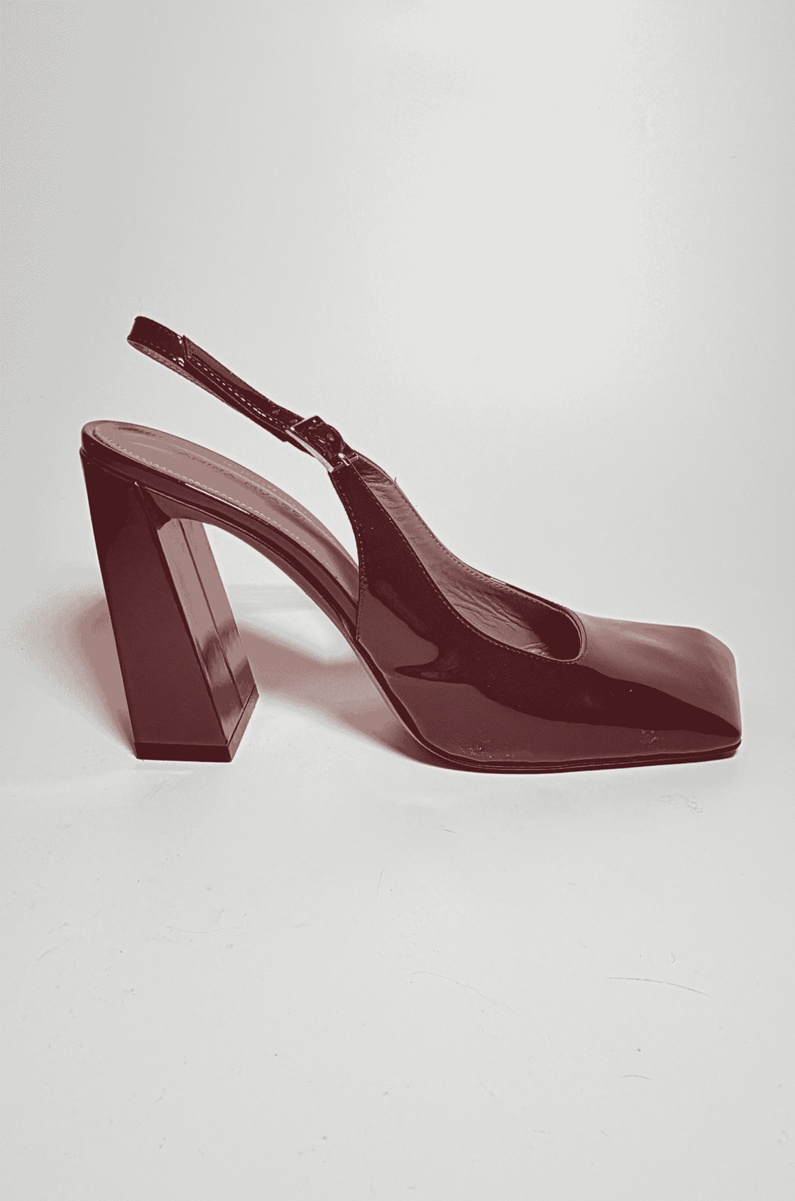 Amina Muaddi Charlotte Bordo Topuklu Ayakkabı (39)