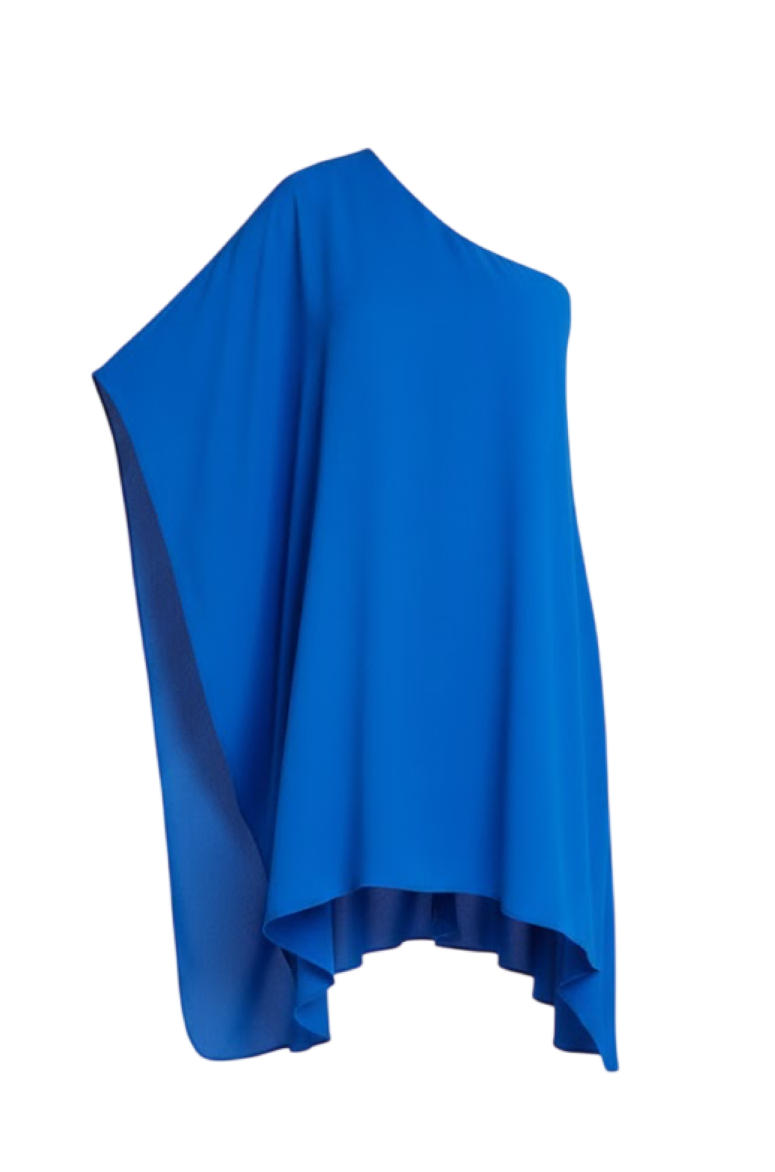 Alana Tek Omuz Lacivert Şifon Asimetrik Mini Elbise