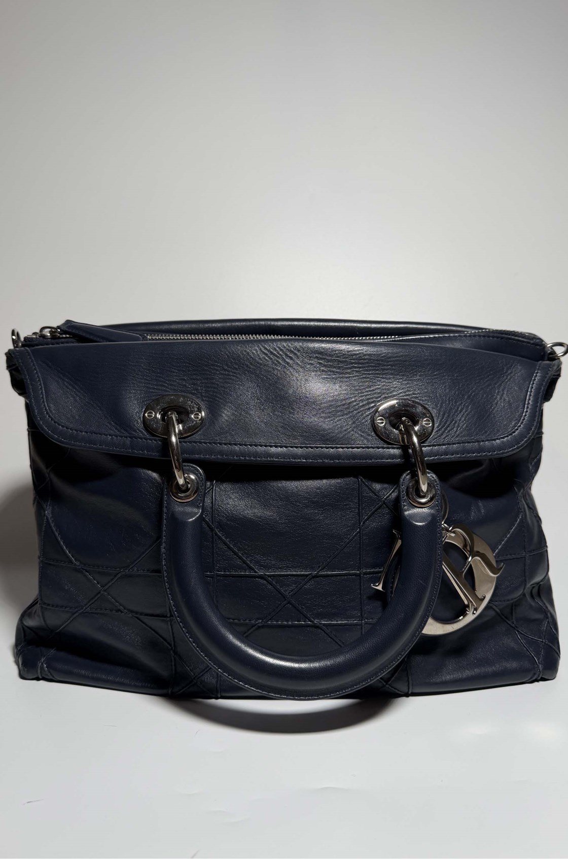 Christian Dior Granville Cannage Lacivert Çanta