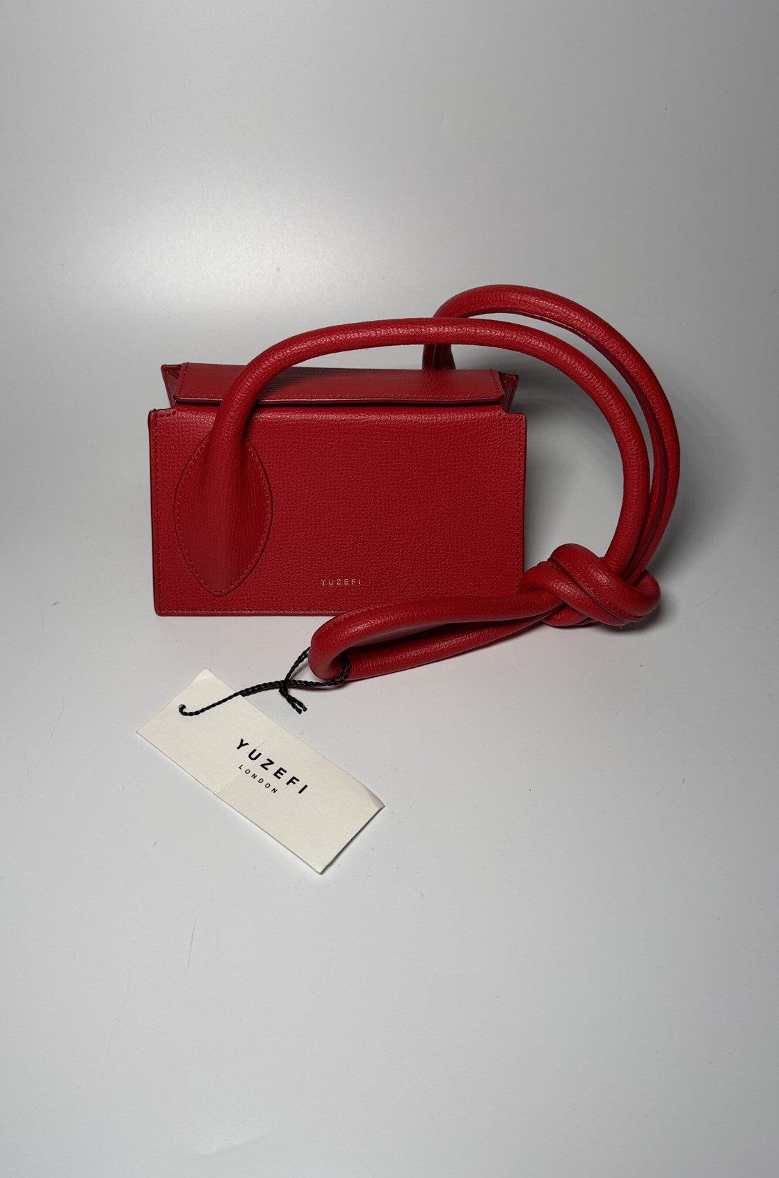 Yuzefi Tortilla Knotted Kırmızı Extra Mini Çanta