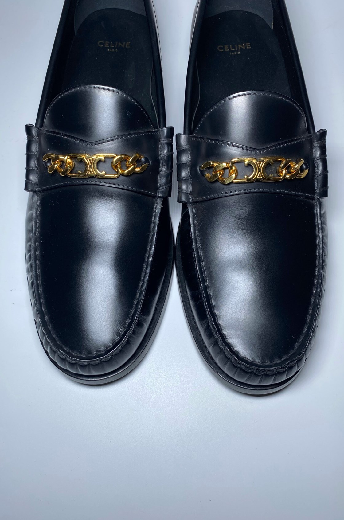 Celine Luco Triomphe Siyah Erkek Loafer (42)