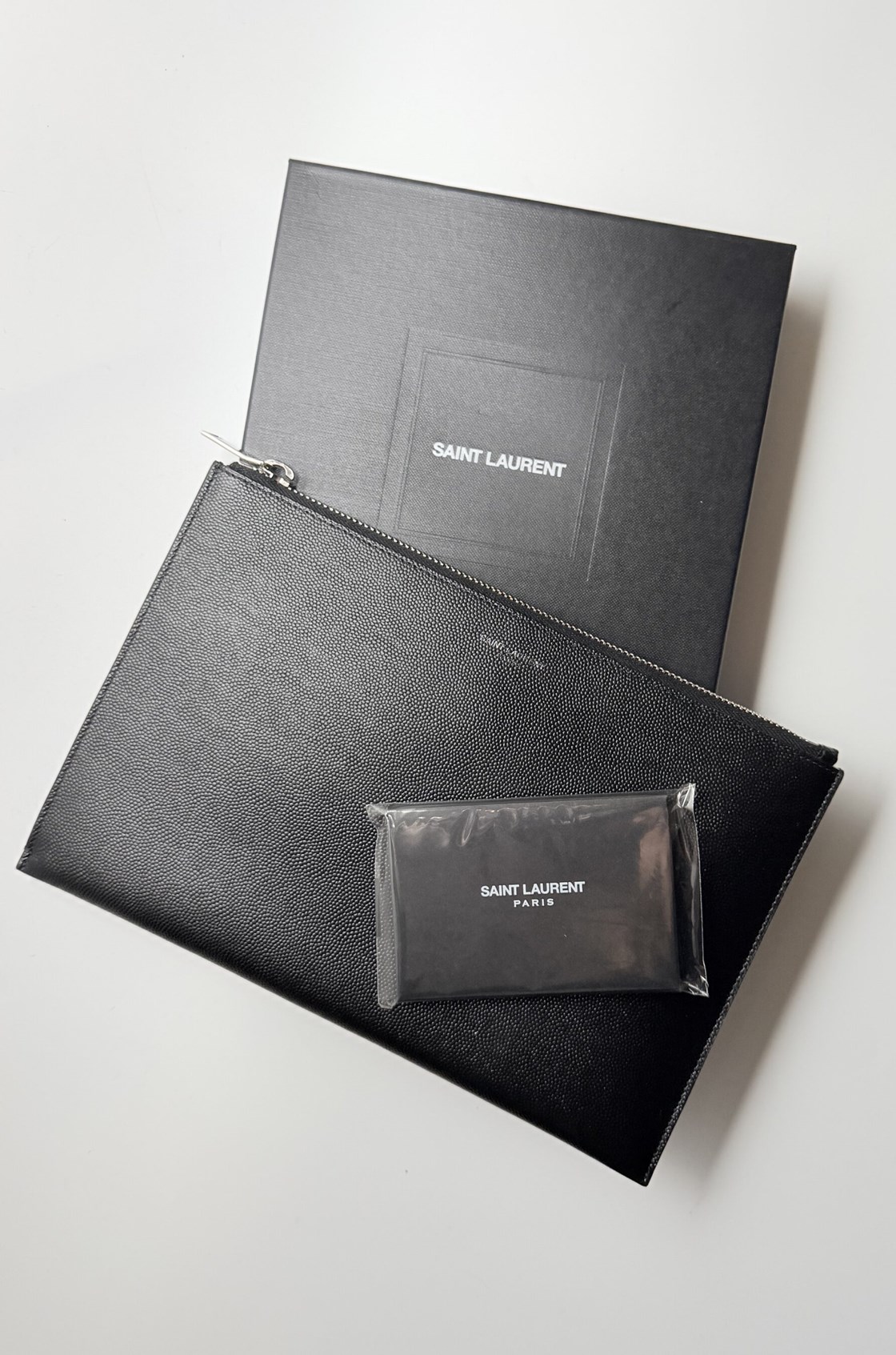 Saint Laurent Portfolio Siyah Küçük Clutch