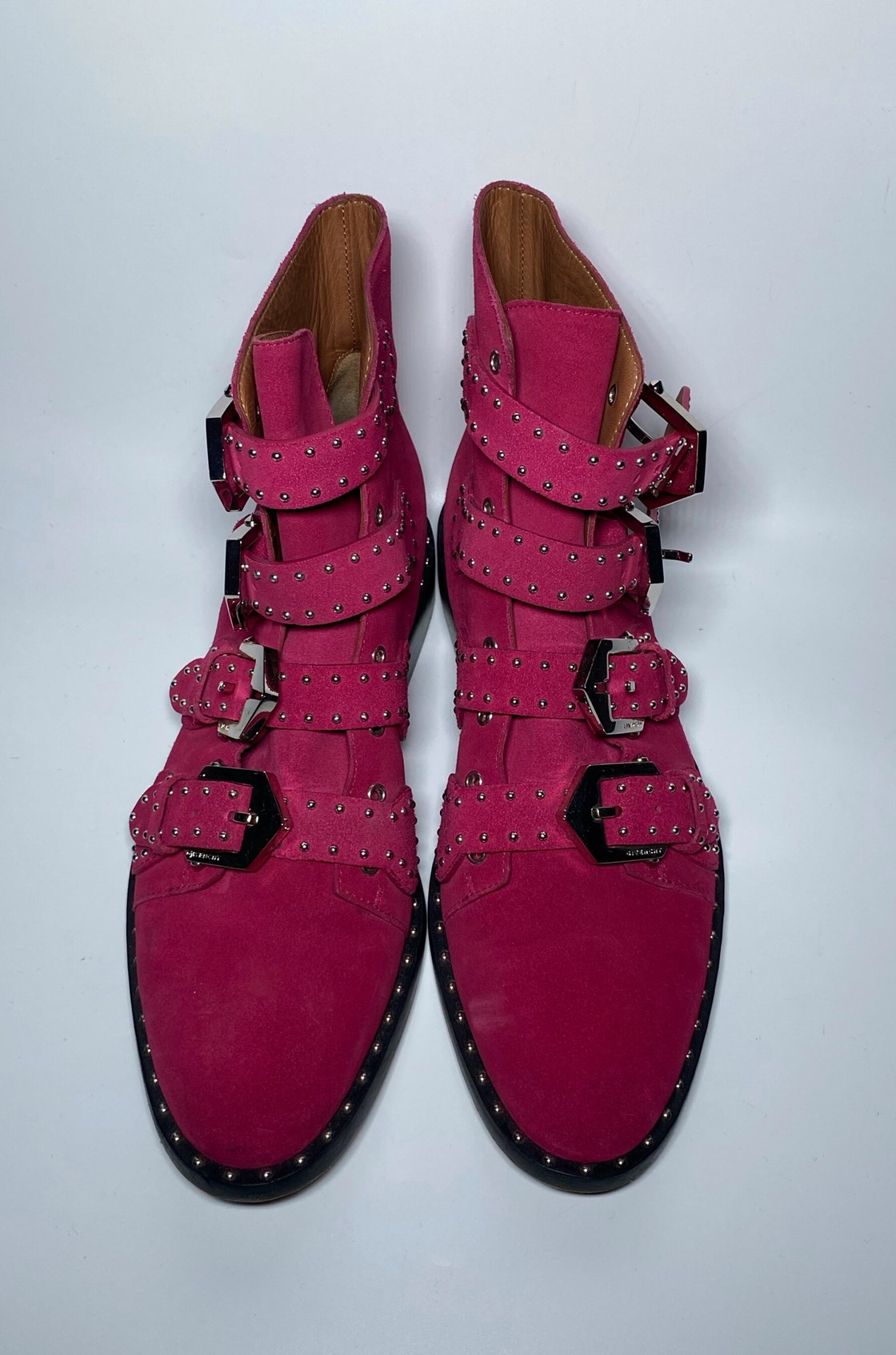 Givenchy Studded Kemer Detaylı Zımbalı Bordo Bot (38.5)