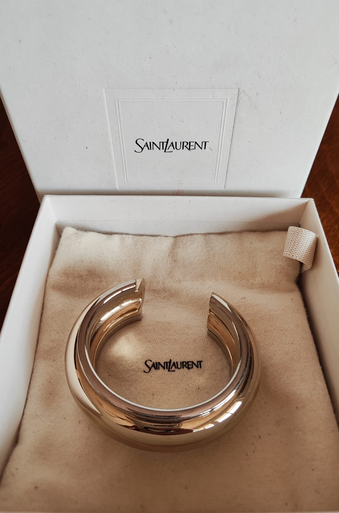 Yves Saint Laurent Altın ve Gümüş Bileklik