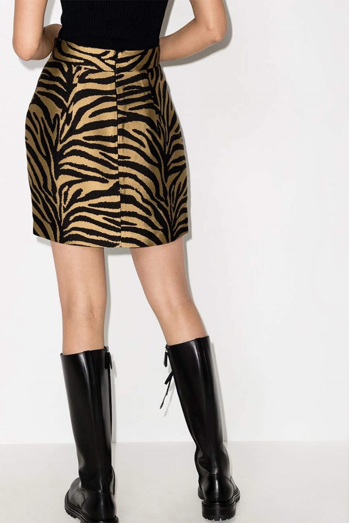 Khaite Eiko Zebra Desenli Etek