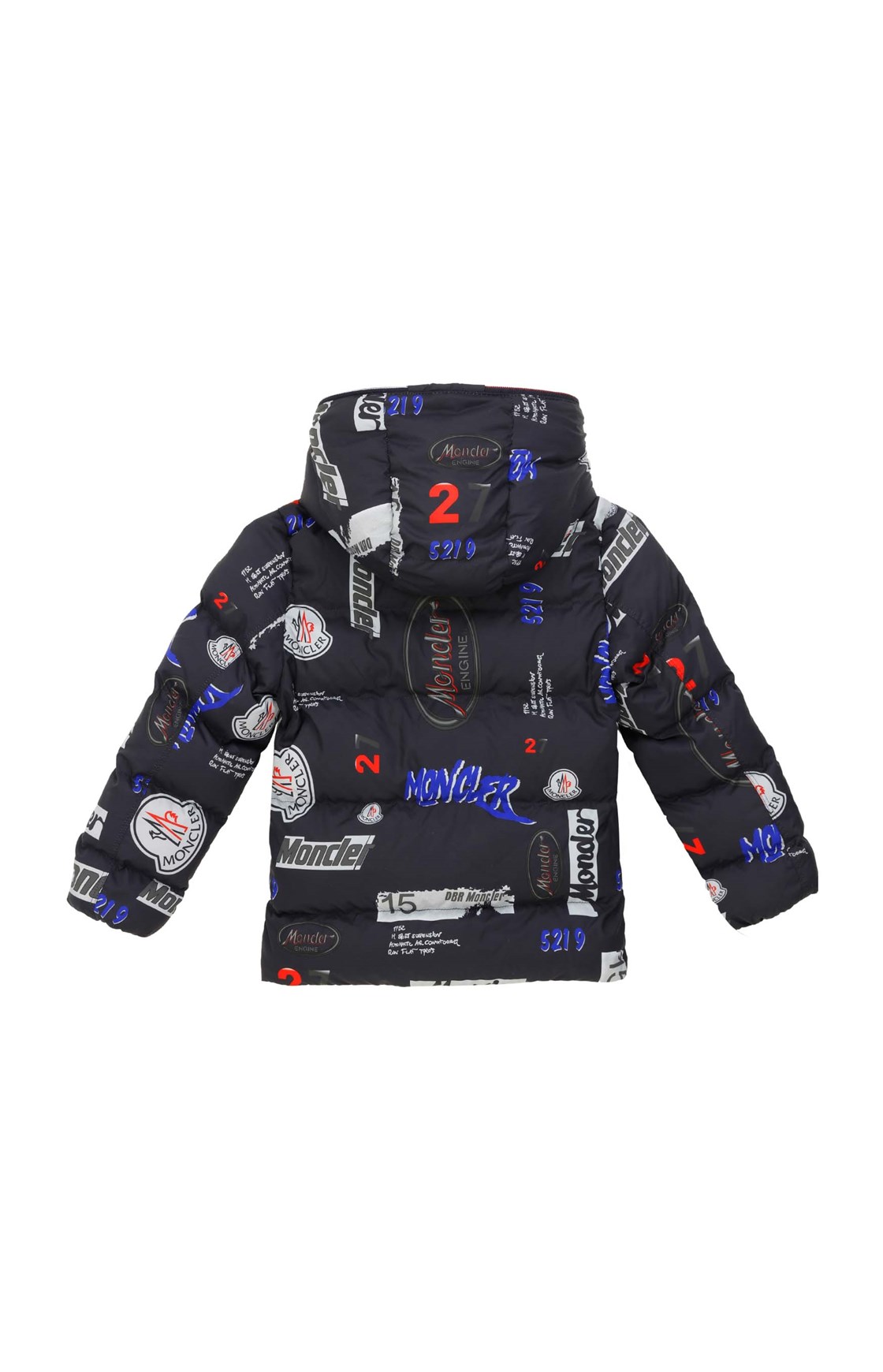 Moncler Kapüşonlu Logolu Çocuk Kayak Montu