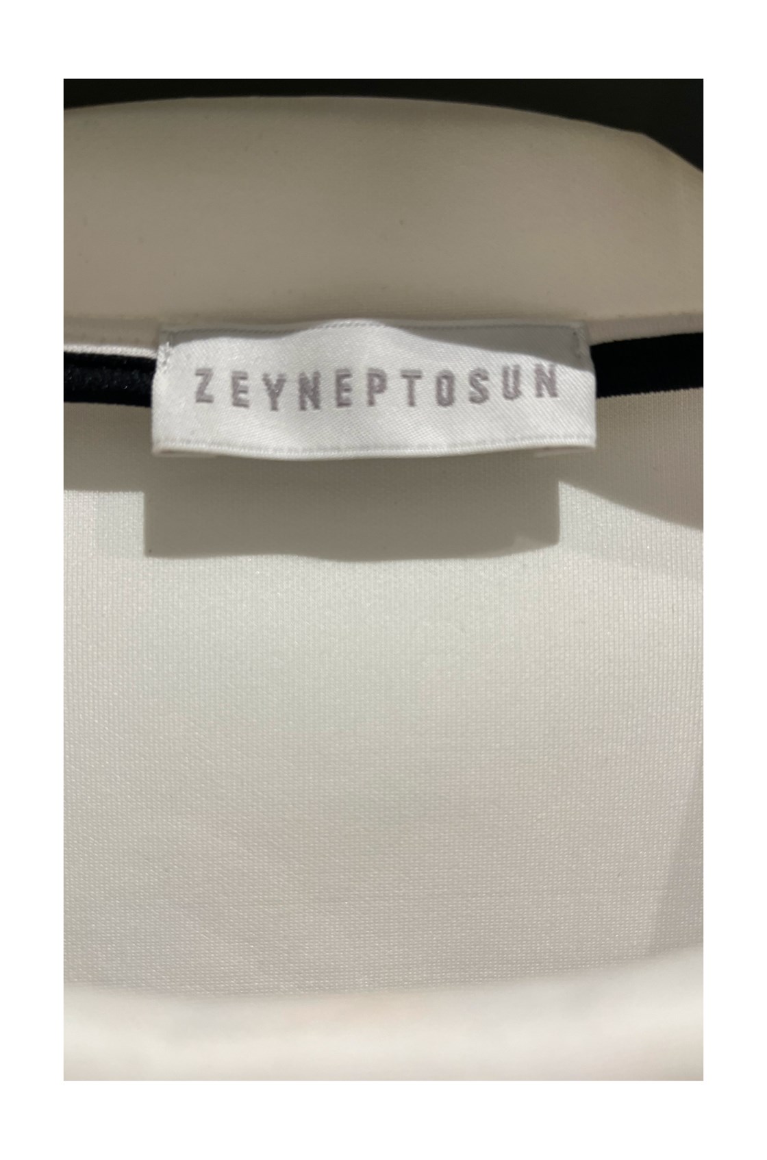 Zeynep Tosun Desenli Crop Sweatshirt