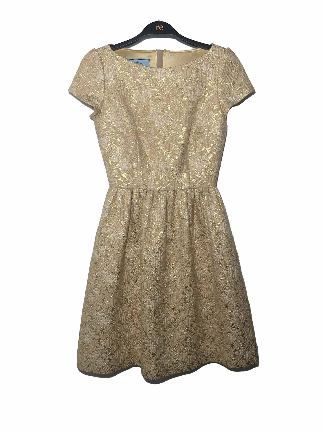 Prada Lysa Belden Oturan Volan Etekli Mini Elbise 