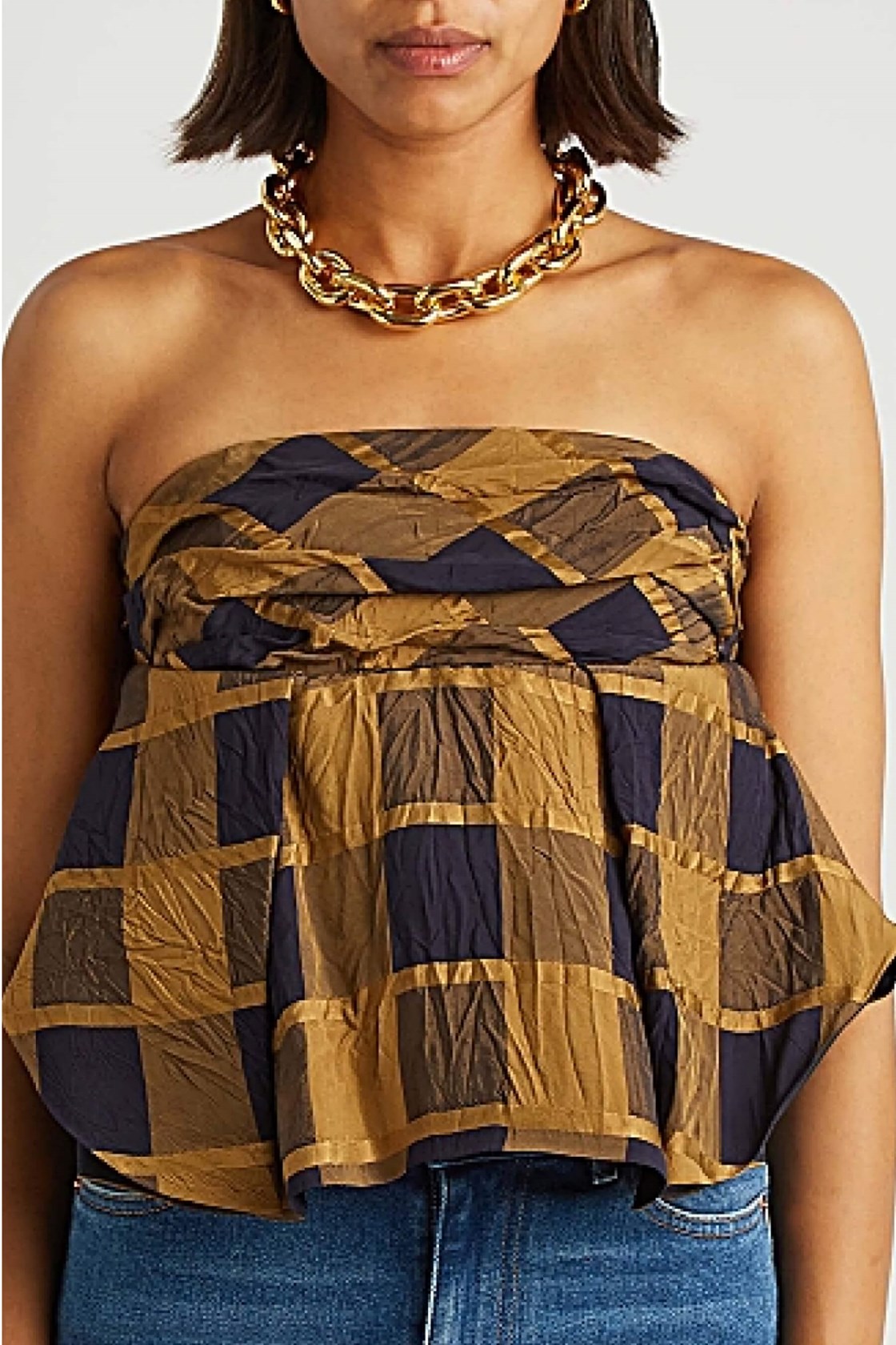 Katerina Ekose Straplez Bluz