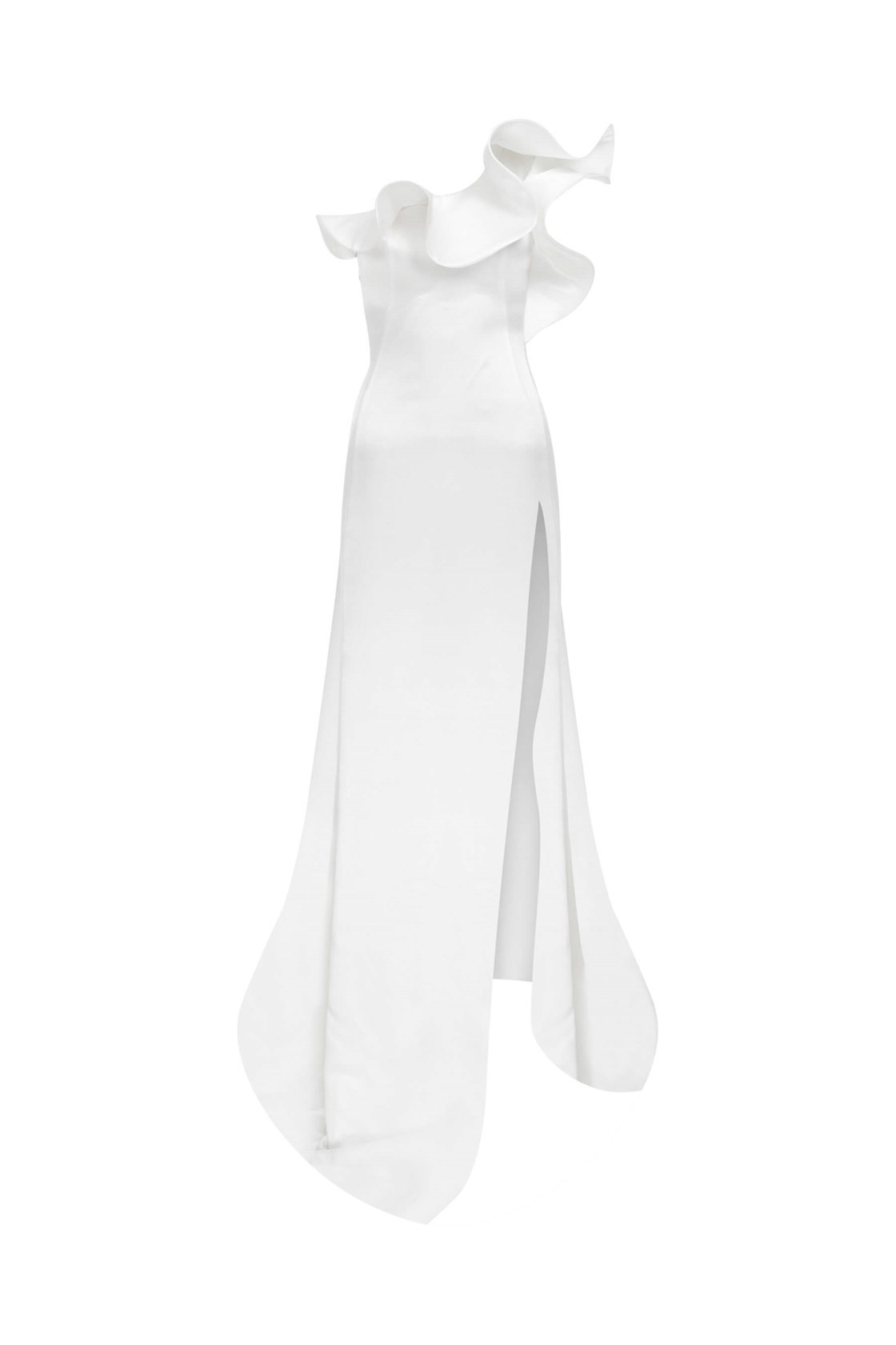 Lenia Tek Omuz Yırtmaçlı Gelinlik