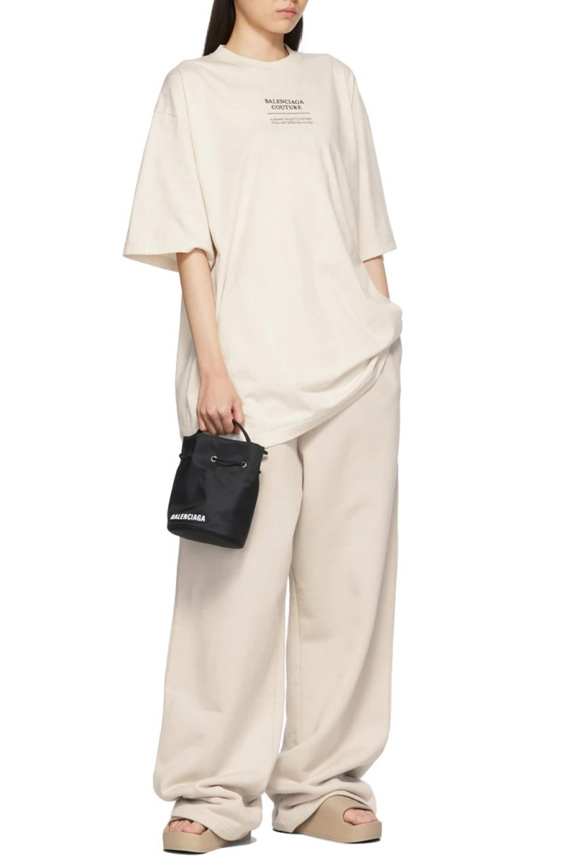 Balenciaga Logo Siyah Çanta