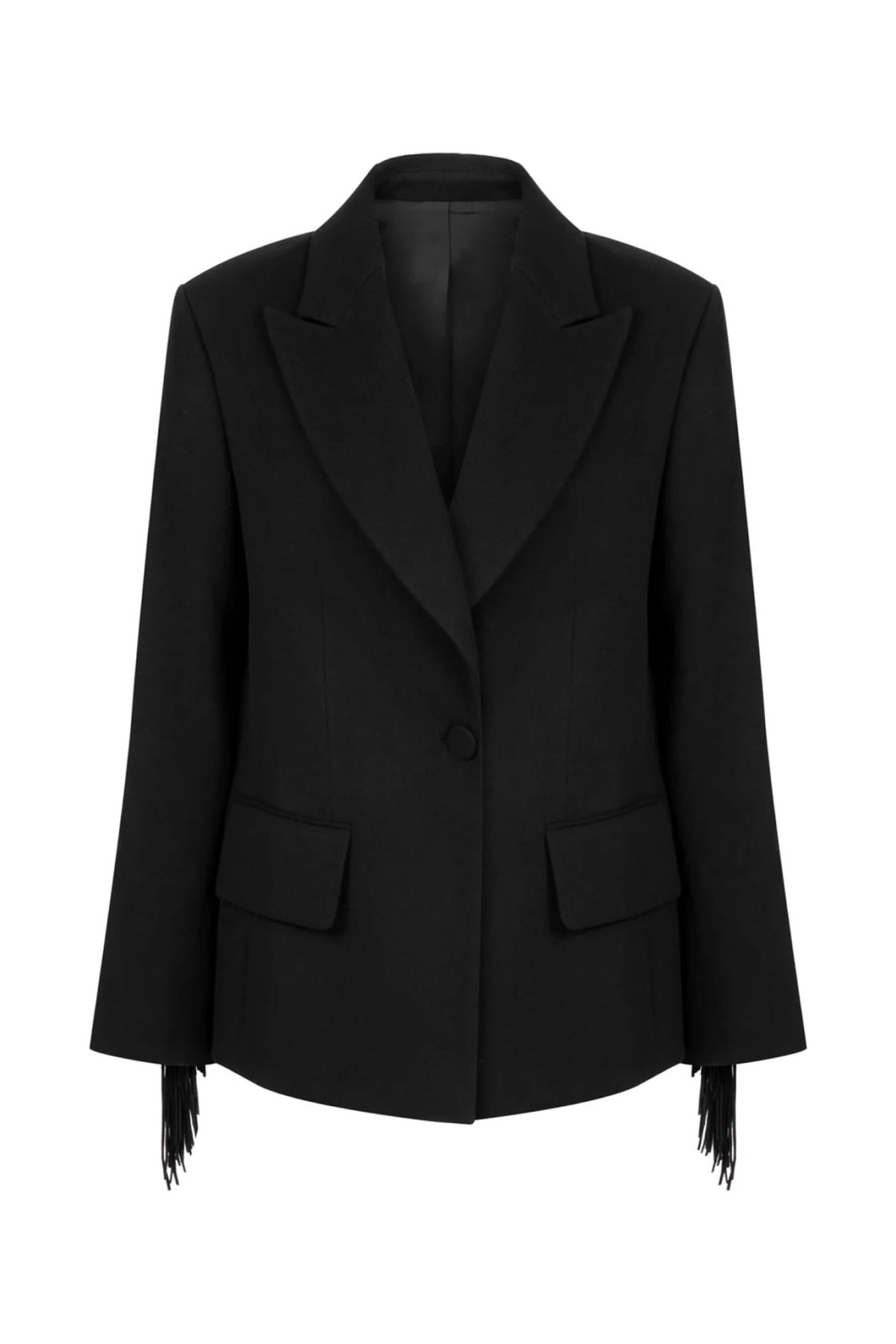 Marla Püsküllü Siyah Blazer Ceket