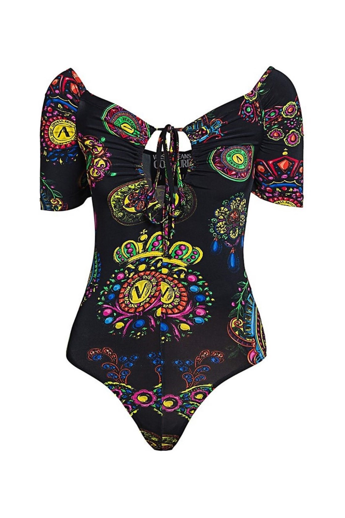 Versace Jean Couture Nero Kısa Kollu Body