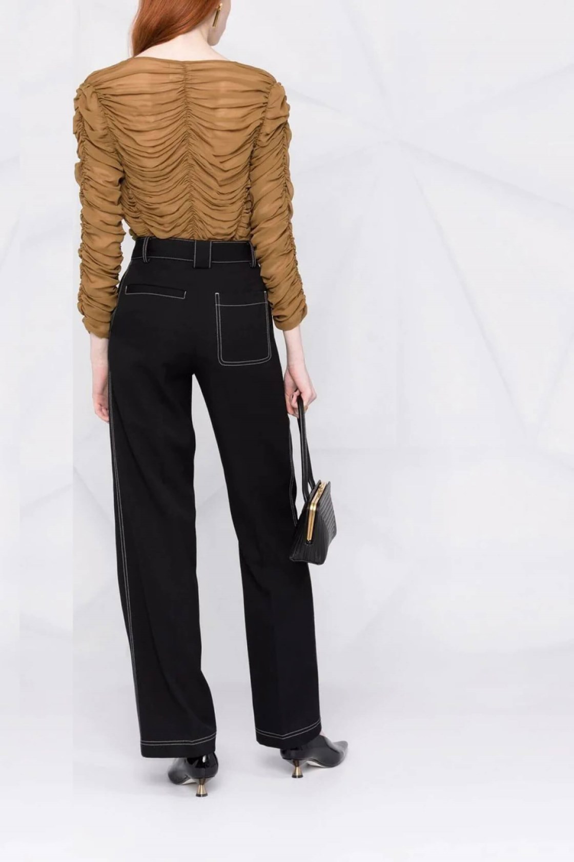 Khaite Poppy Drapeli Bluz