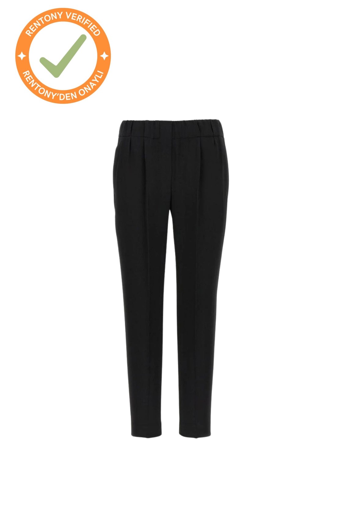 Brunello Cucinelli Siyah Kısa Paça Pantolon