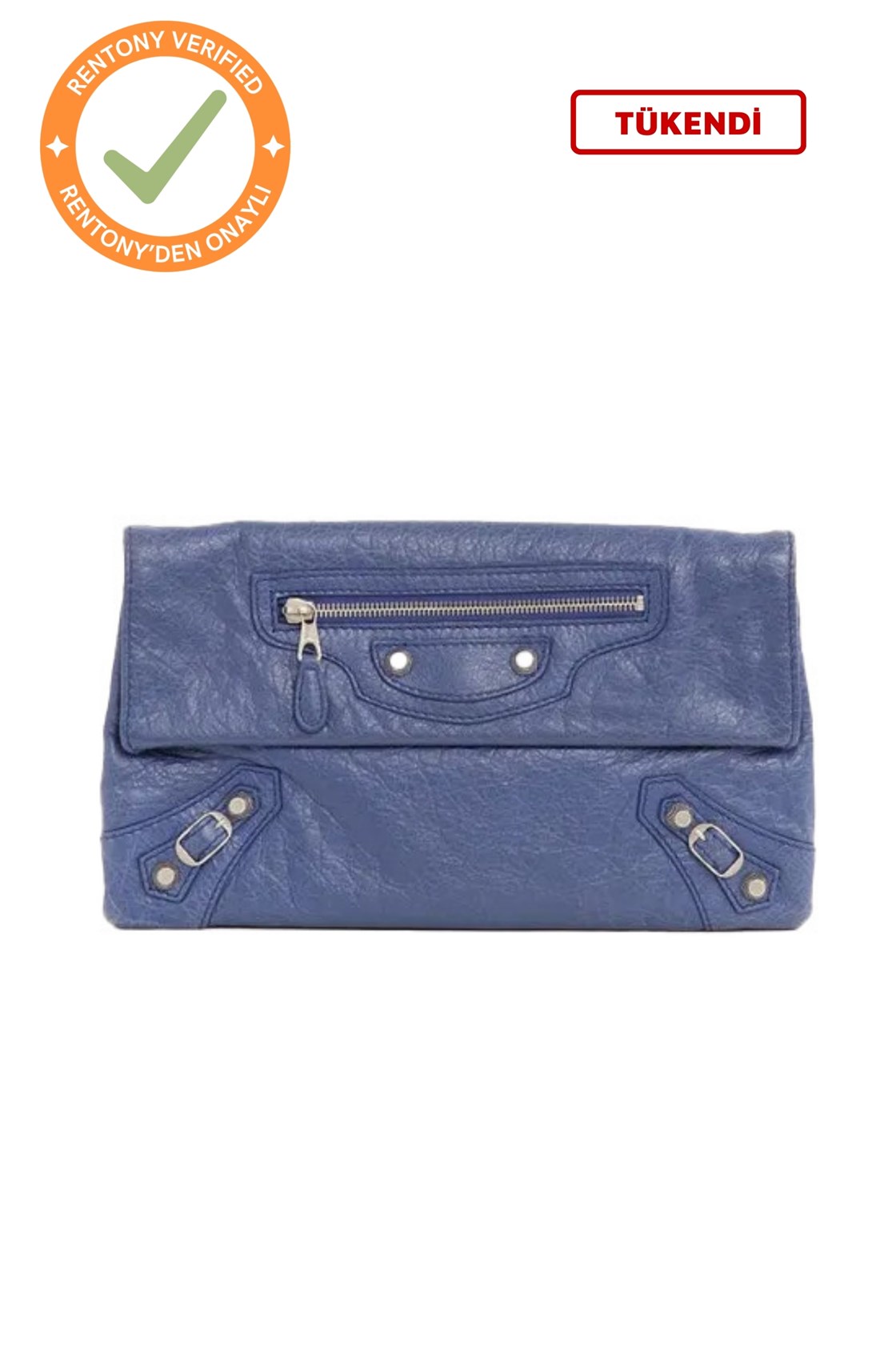 Balenciaga Agneau Lila Clutch Çanta