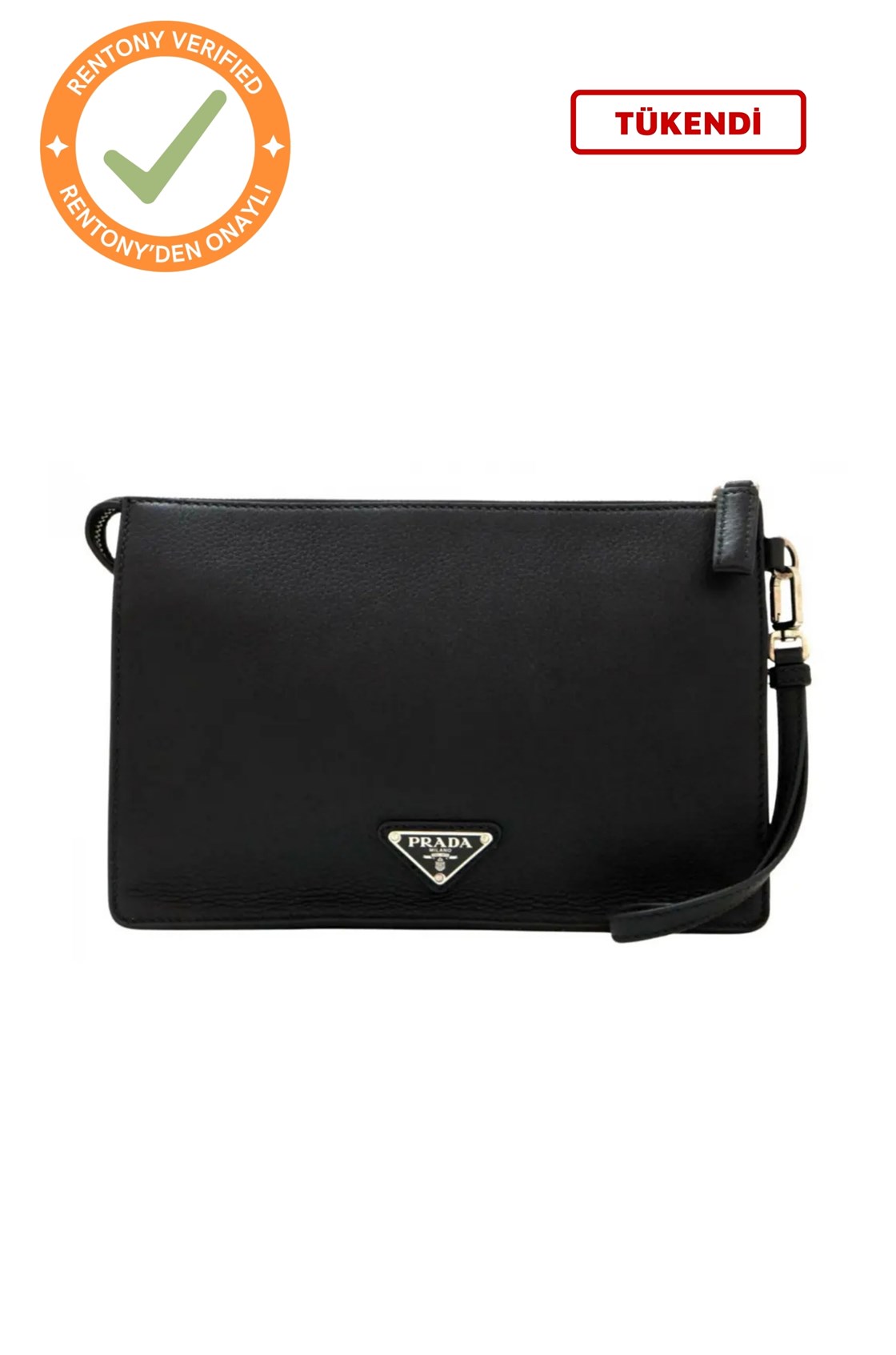 Prada Saffiano Siyah Clutch