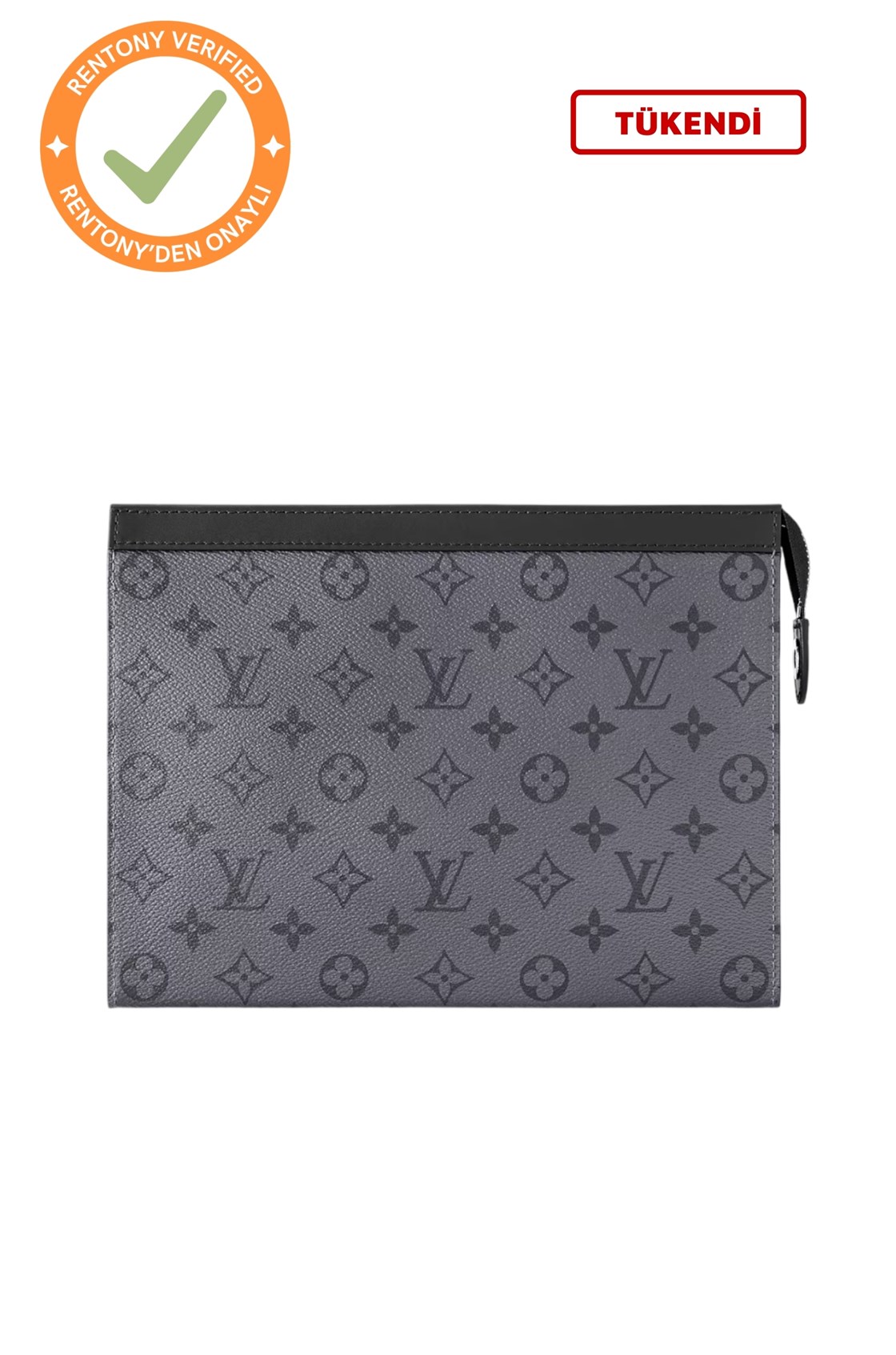 Louis Vouitton Pochette Voyage Monogram Gri Clutch