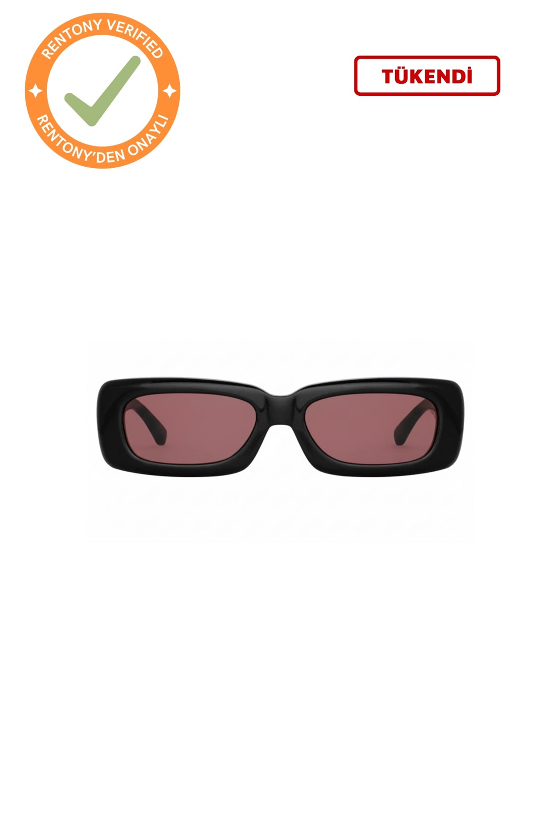 The Attico Mini Marfa Kırmızı Camlı Güneş Gözlüğü