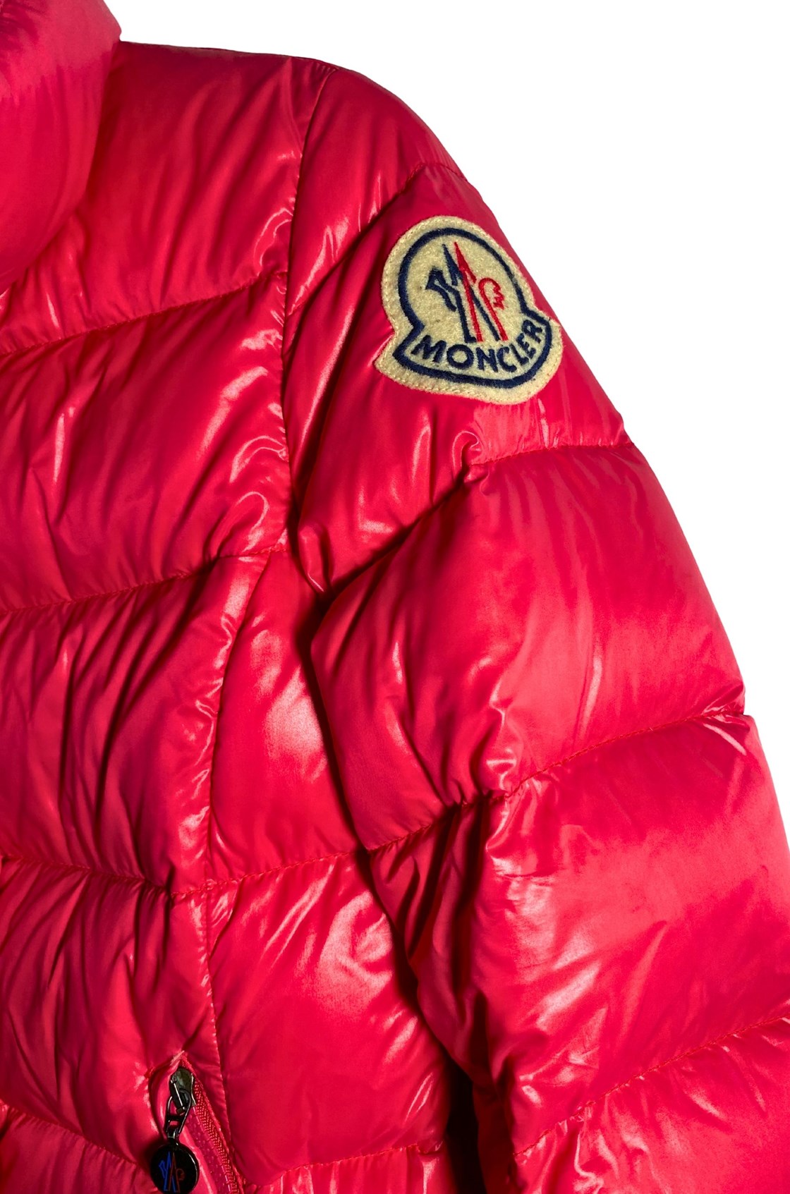 Moncler Pembe Şişme Kayak Montu