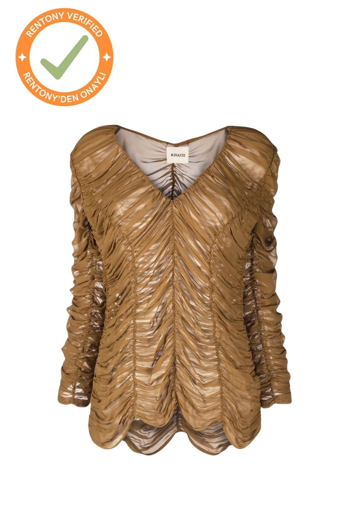 Khaite Poppy Drapeli Bluz