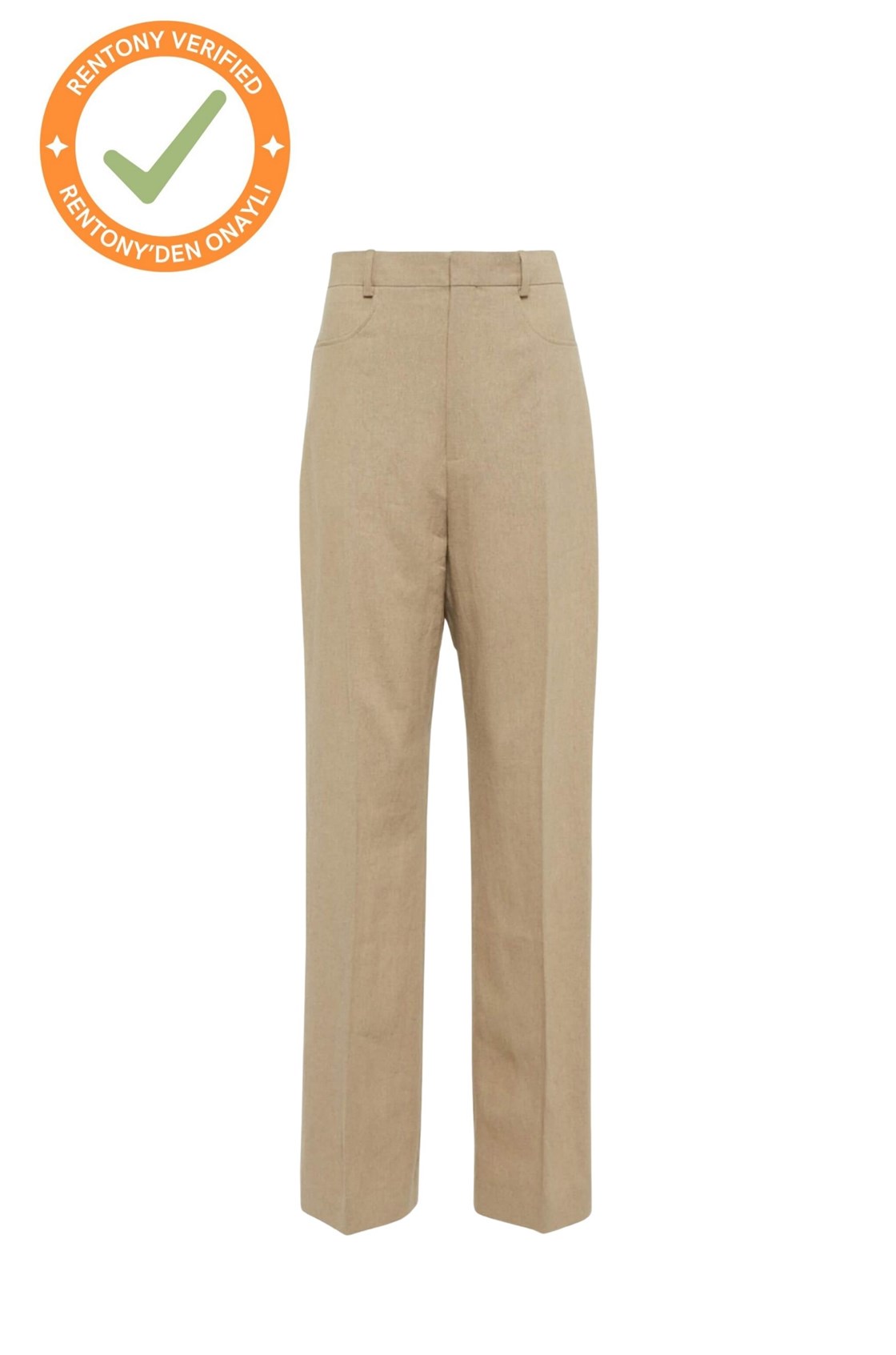 Jacquemus Claire Yüksek Belli Bej Pantolon