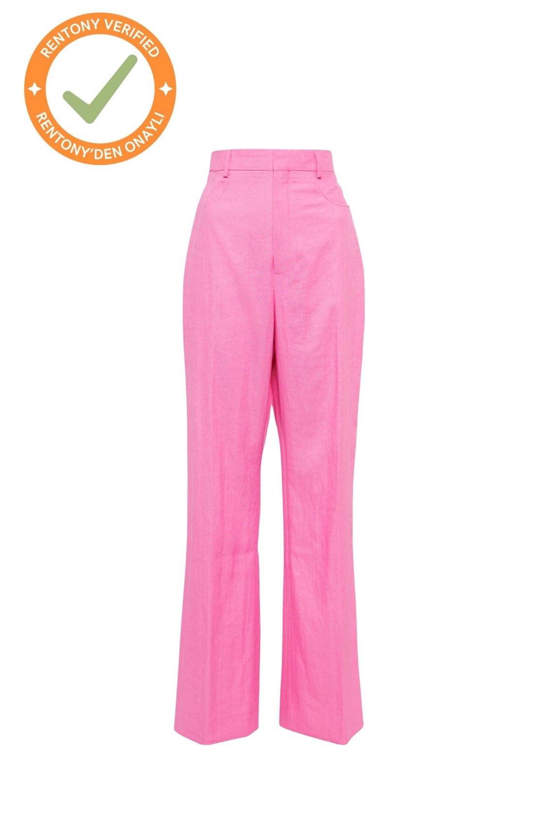 Jacquemus Claire Yüksek Belli Pembe Pantolon