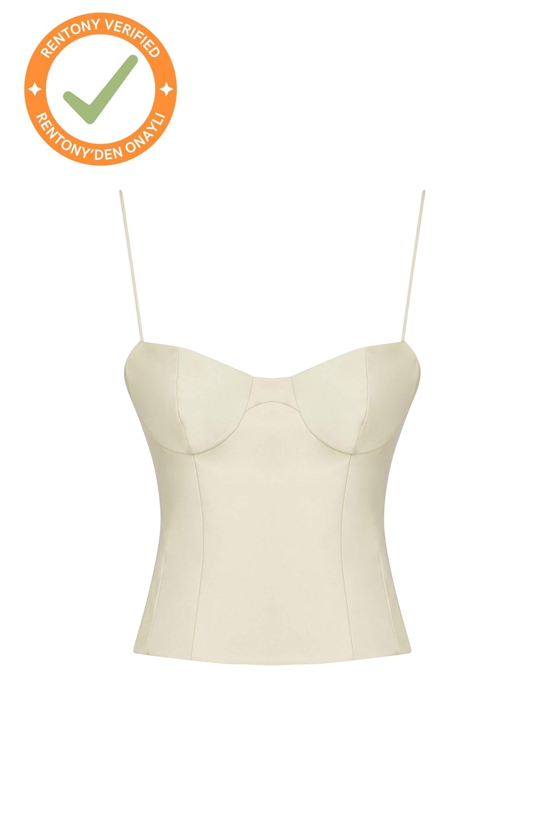 Khaite Maisy Bej Korse Bluz