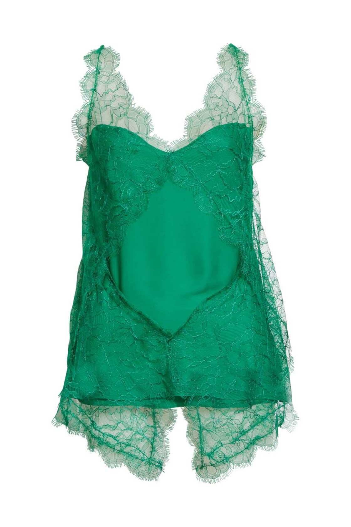 Sasha Yeşil Dantel Bluz