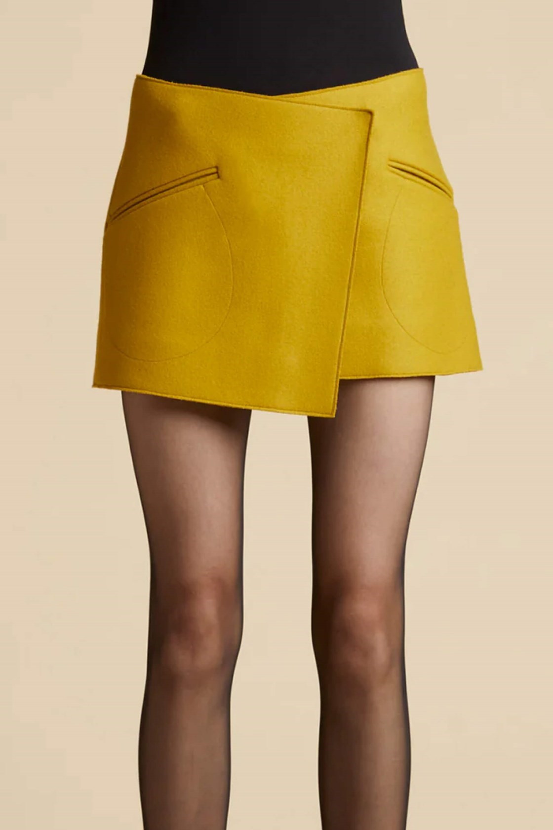 Khaite Vera Hardal Asimetrik Mini Etek